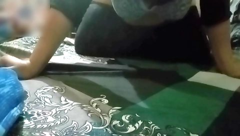 Indian chick with a sexy body filming a webcam video