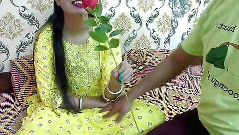 Beautiful young woman has a nice face in an amateur vid