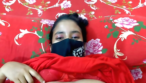 Indian amateur girl with a hairy bushing is fucking