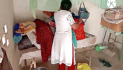 Hot brunette recovering family members in home video