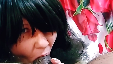 Brunette with a beautiful face loves deepthroat and gets fucked