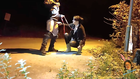 Hot porn clip with a hot brunette girl in a sexy outfit