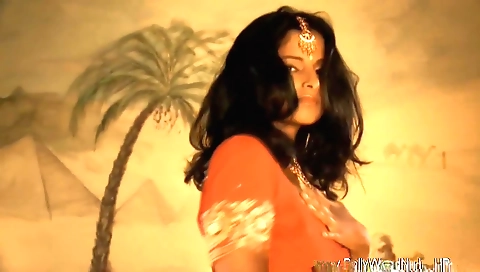 Indian brunette gets naked and moans in a solo video