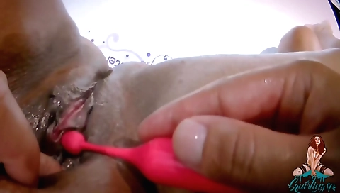 Busty girl in beautiful lingerie will enjoy this vid with her pussy