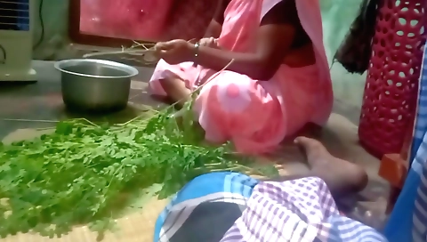 Indian brunette girl gets naked outdoors on a bike