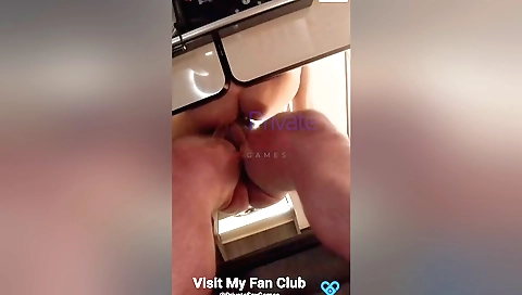 Amateur threesome with a hot blonde babe and a horny guy