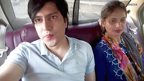 Brunette in the car gets her pussy and mouth fucked