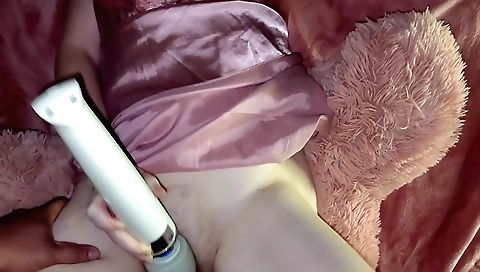 Busty blonde and a busty milf fucked hard in doggy style