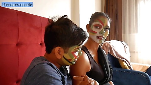 Indian chick takes interest in poor matamam's compulsion