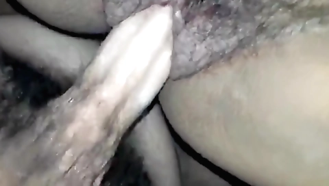 Busty blonde with hairy pussy and shaved pussy creampied