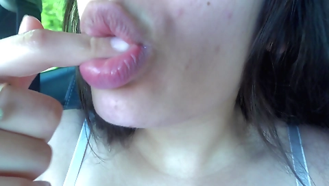 Indian wife masturbates in my car in amateur solo video