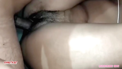 Indian hairy girl enjoys her hairy pussy with fingers