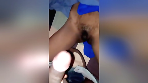 Busty indian brunette with a hairy pussy and a booty