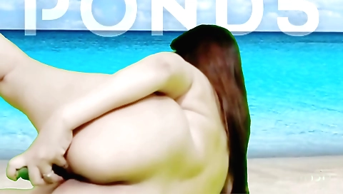 Indian brunette masturbates in homemade solo video