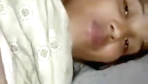 Hot brunette teen with a huge natural body is playing