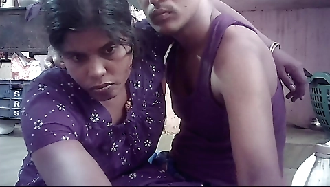 Indian housewife and husband have sex in the bedroom