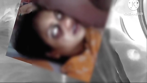 Indian brunette in a tight suit and stockings is fucking