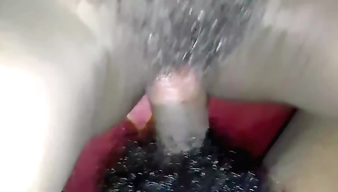 Gorgeous blonde with a hairy pussy in a fetish video