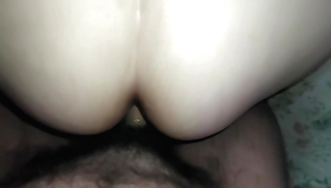 A beautiful brunette anal milf fucks a dick in her ass