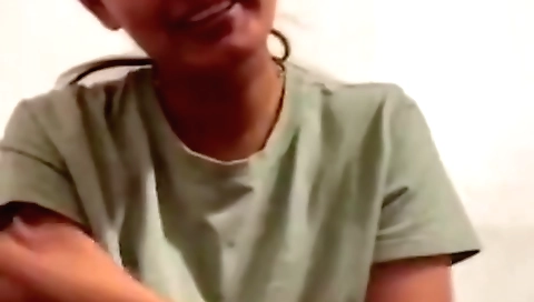 Horny brunette hairy slut gets naked in her bed to enjoy solo video