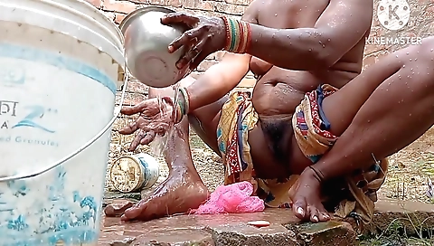 Indian girl takes off her clothes and enjoys herself