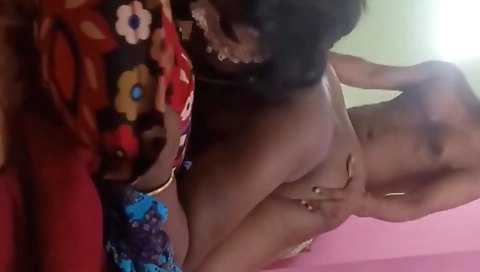 Indian brunette babe gets a big dick deep throated