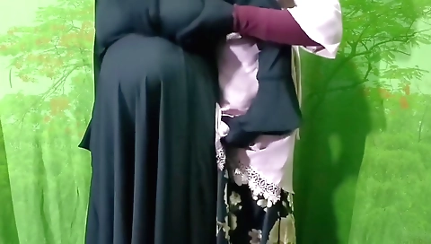 Indian girl gets humped and penetrated in a leather vest