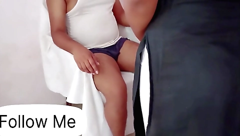 Horny indian chick with a huge belly is getting hot and sweaty