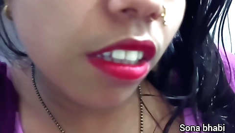 Indian amateur brunette getting her neighbor's cock