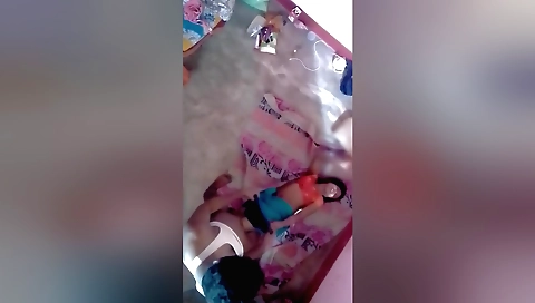 Indian girl with a red dress and hat is fucked in the village