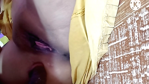 Hot amateur indian housewife gets intimate with her groom