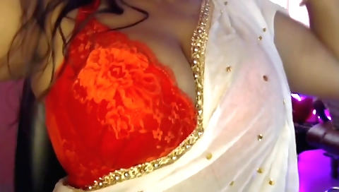 Amateurs brunette with huge tits gets naked and shows off