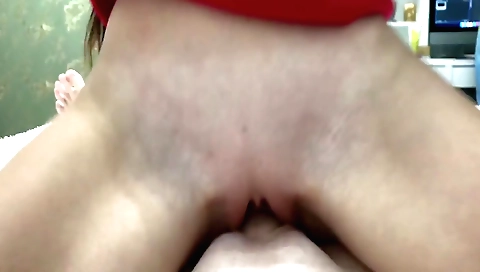 Sexy amateur girl with a shaved pussy is getting fucked