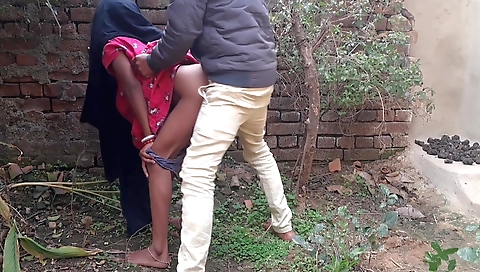 Amateur brunette naked and sexy outdoors in a nice dress