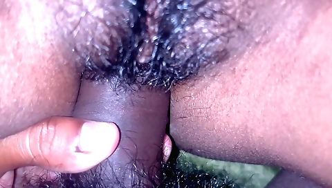 Indian girl's hairy hairy mound in amateur porn pov clip