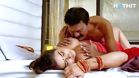 Curvaceous brunette with a nice ass is getting fucked