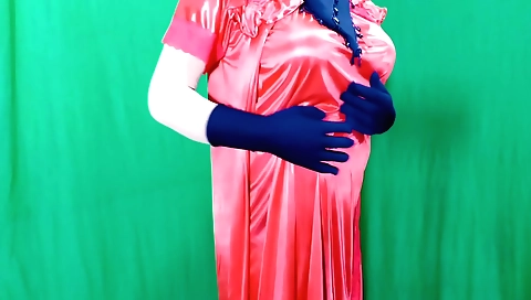 Busty sexiest indian babe in the bed in the evening