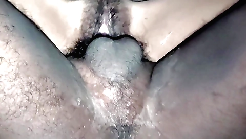 A hairy girl in her 20s is playing with her sexy body