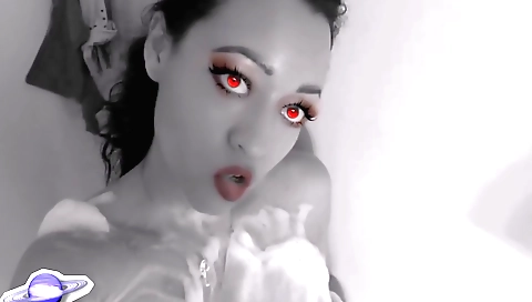 Saturno squirt enjoys some solo sex with her own body