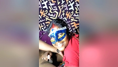 Busty Indian babe riding her hubby with her tight snatch