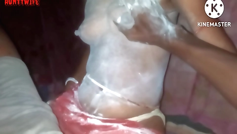 Indian amateur wife with large tits and juicy boobs