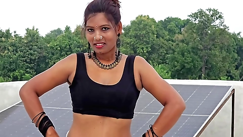 Stunning brunette 18+ girl in sexy underwear 100% hot outdoors