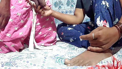 Indian girl with shaved pussy gets fucked in her bed