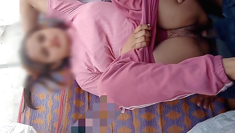 Hot indian brunette gets her big cock pounded by a big dick