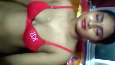 Amateur brunette teen caught and fucked by a big dick