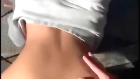 Busty brunette with big ass makes her lover cum on her face