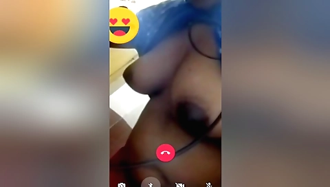 Indian girl takes photos on webcam to show her body